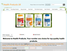 Tablet Screenshot of health-products.org.uk